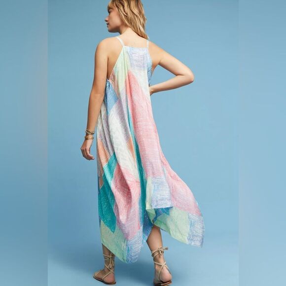 NWT Anthropologie Annette Dress Colorful Geometric Maxi Dress Size XS/S - Picture 6 of 12